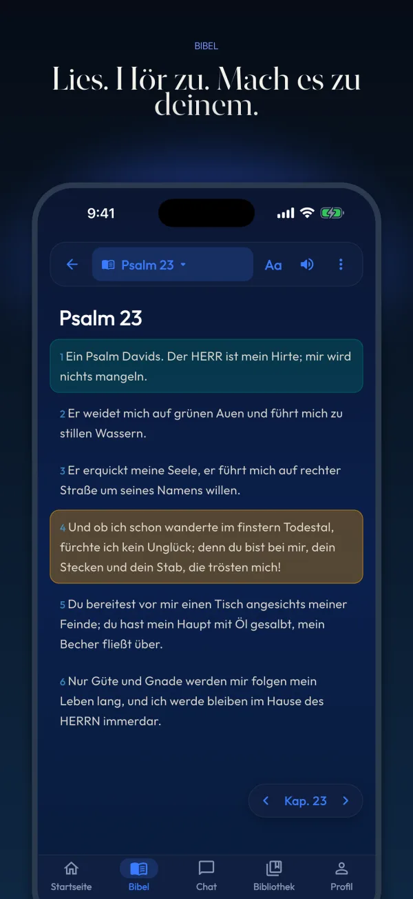 Lies. Hör zu. Mach es zu deinem.