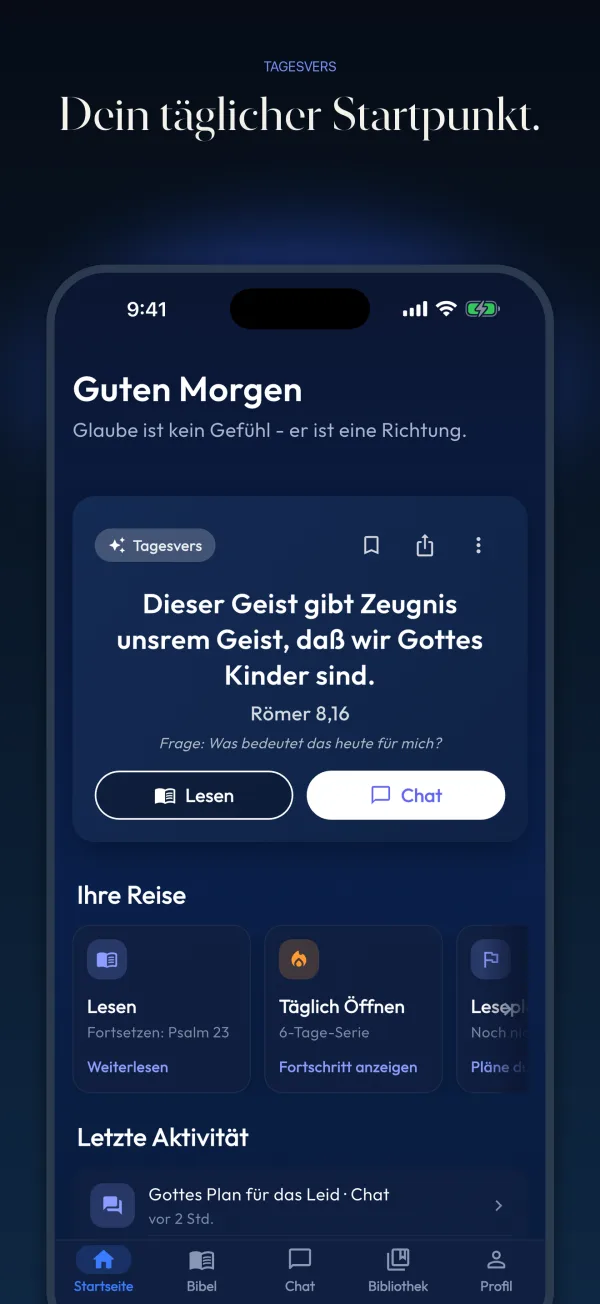 Dein täglicher Startpunkt.