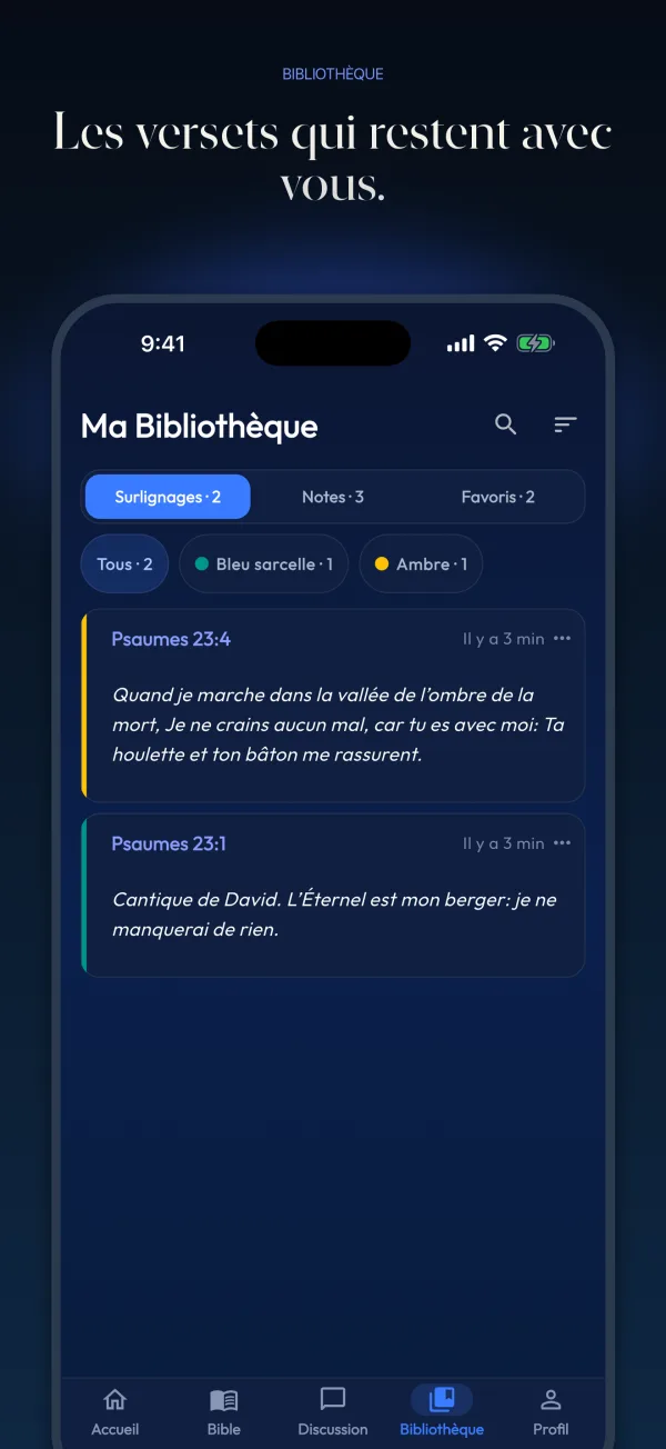 Les versets qui restent avec vous.