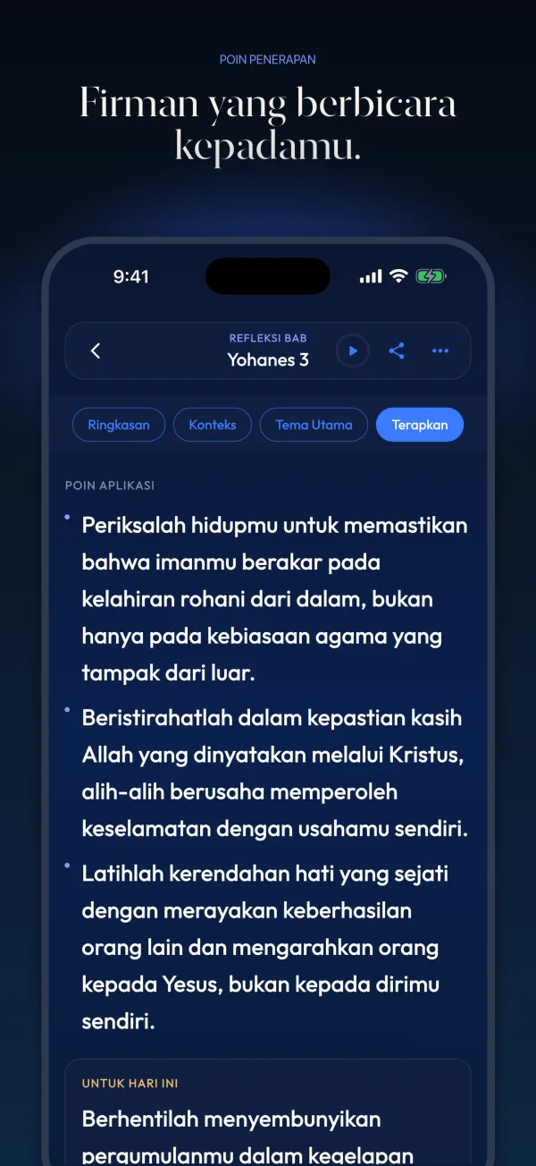 Firman yang berbicara kepadamu.