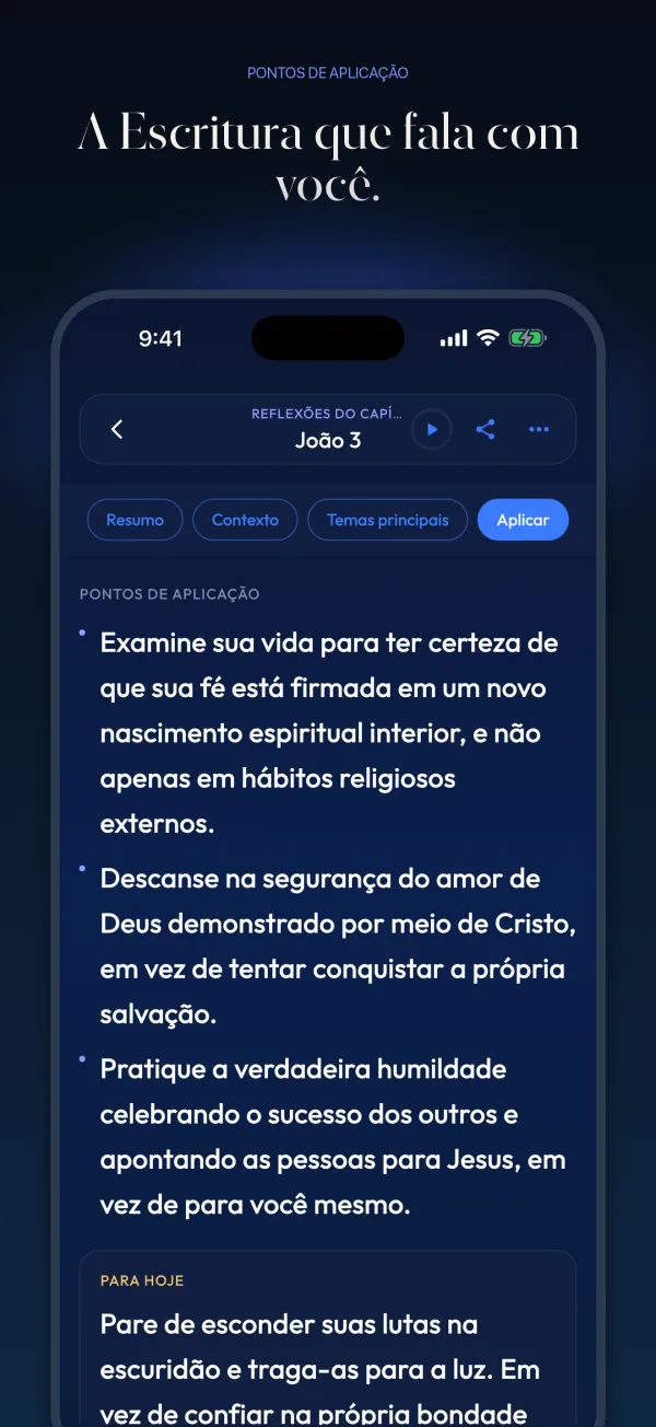 A Escritura que fala com você.