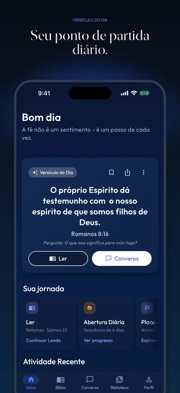 Seu ponto de partida diário.