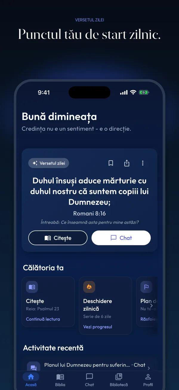 Punctul tău de start zilnic.
