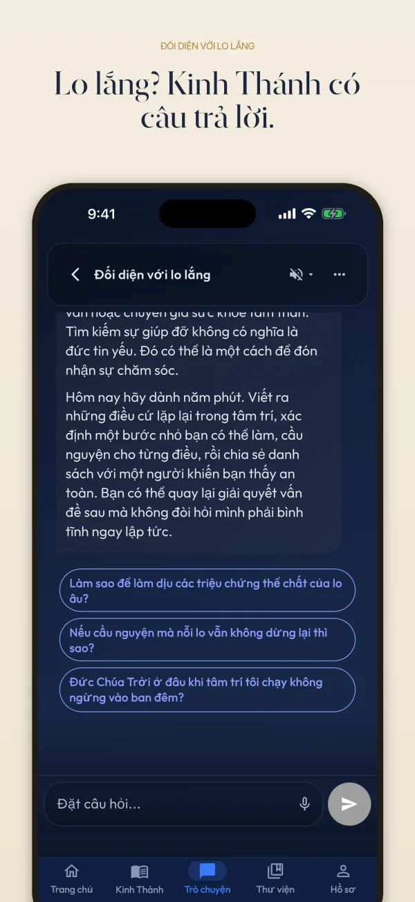 Lo lắng? Kinh Thánh có câu trả lời.
