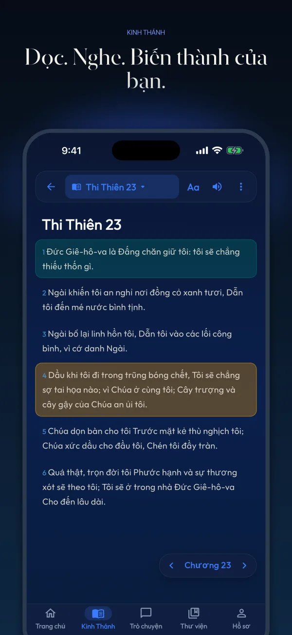 Đọc. Nghe. Biến thành của bạn.